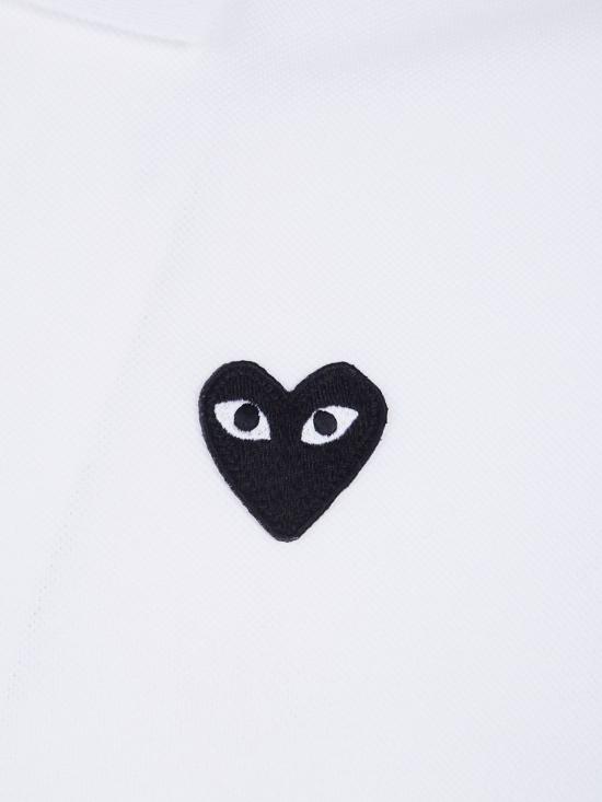 26FW 꼼데가르송 폴로 티셔츠 AXT066 2 White - COMME DES GARCONS