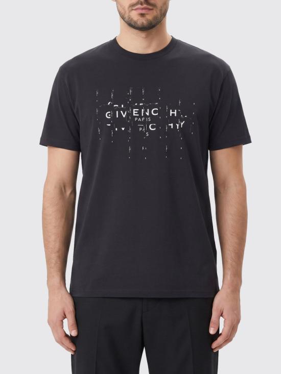 26FW 지방시 반팔 티셔츠 BM71NK3YU9001 001 Black