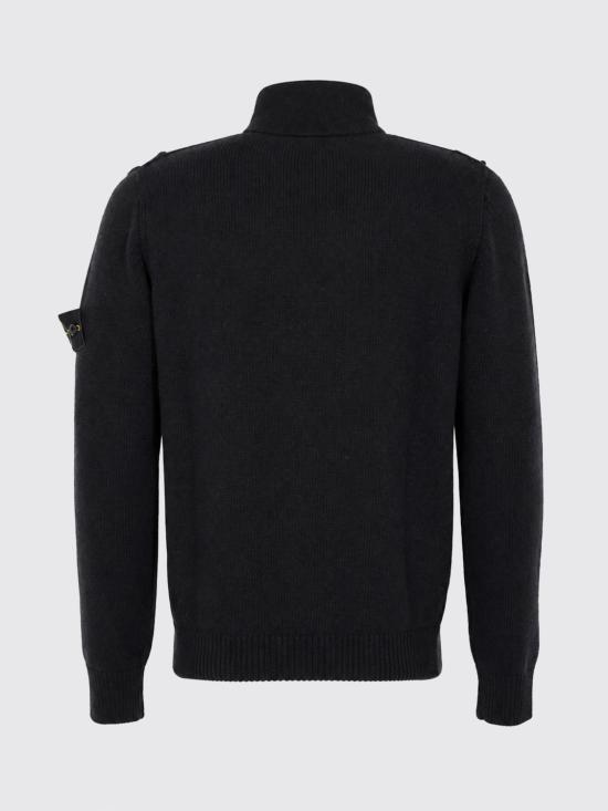 26FW 스톤 아일랜드 레귤러 핏 버튼 플래킷 집업 점퍼 5100047S00A3 V0029 Black - STONE ISLAND