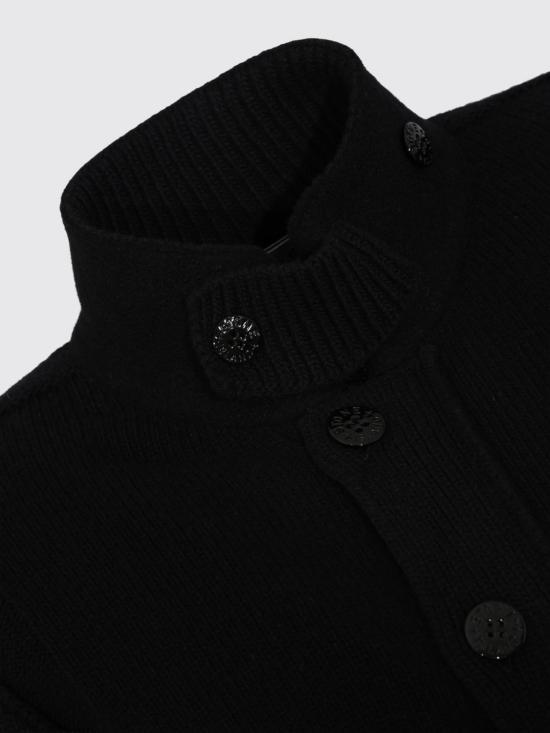 26FW 스톤 아일랜드 레귤러 핏 버튼 플래킷 집업 점퍼 5100047S00A3 V0029 Black - STONE ISLAND