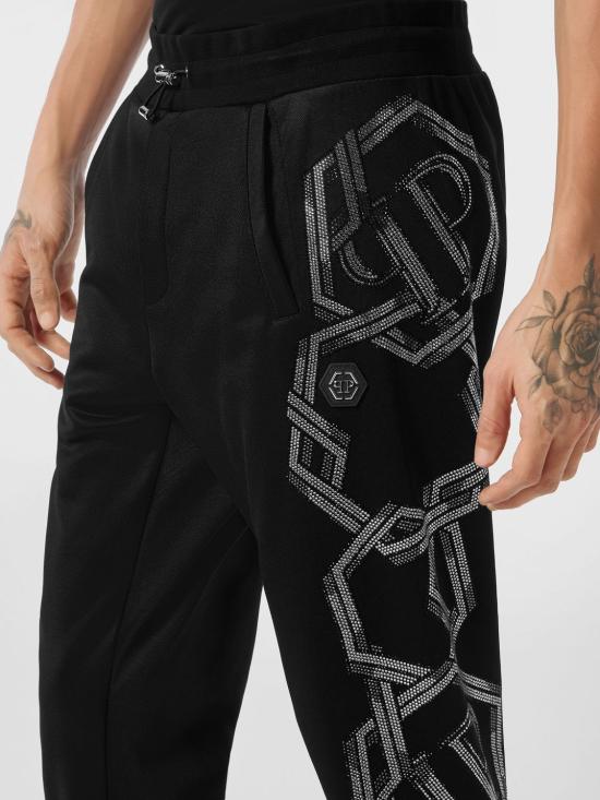 26FW 필립 플레인 팬츠 FAECMJT2576PTE003N 02 Black - PHILIPP PLEIN