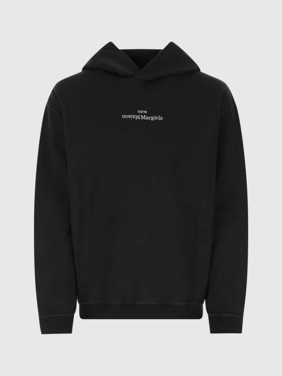 26FW 마르지엘라 업사이드 다운 자수 로고 후드 S50GU0167S25503 962 Grey - MAISON MARGIELA