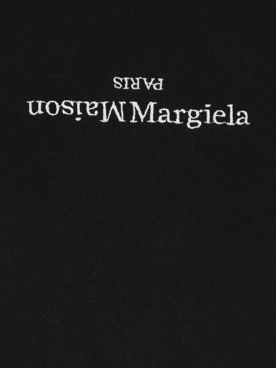 26FW 마르지엘라 업사이드 다운 자수 로고 후드 S50GU0167S25503 962 Grey - MAISON MARGIELA