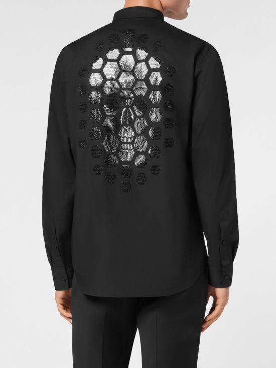 26FW 필립 플레인 셔츠 SAECMRP2278PTE012N 02 Black - PHILIPP PLEIN