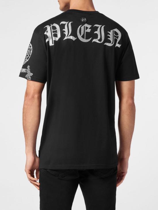 26FW 필립 플레인 반팔 티셔츠 AADCMTK7714PJY002N 02 Black - PHILIPP PLEIN