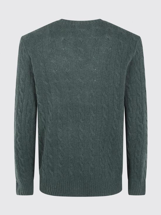 26FW 폴로 랄프로렌 케이블 니트 스웨터 710876762 507 Green - POLO RALPH LAUREN
