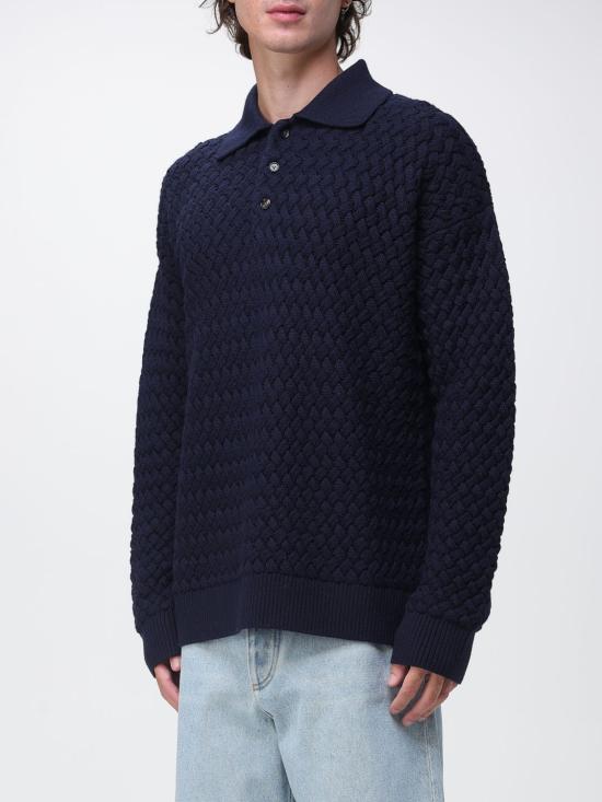 26FW 보테가베네타 폴로 티셔츠 A000K9V6UI0 4071 Blue - BOTTEGA VENETA