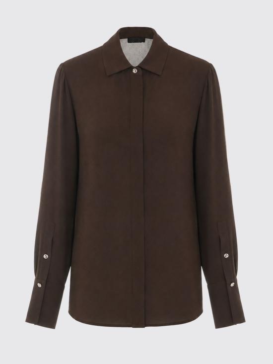 26FW 리우조 셔츠 CF6207T2578 X0807 Brown - LIU JO