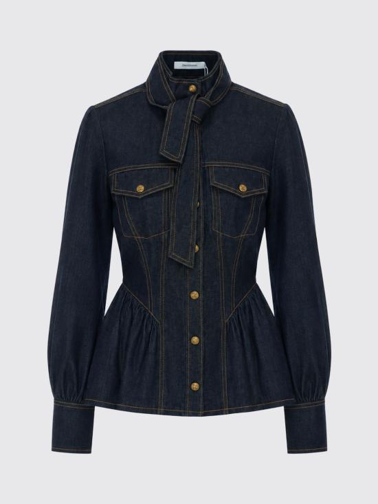 26FW 짐머만 셔츠 9487TF26R ONXB Blue - ZIMMERMANN