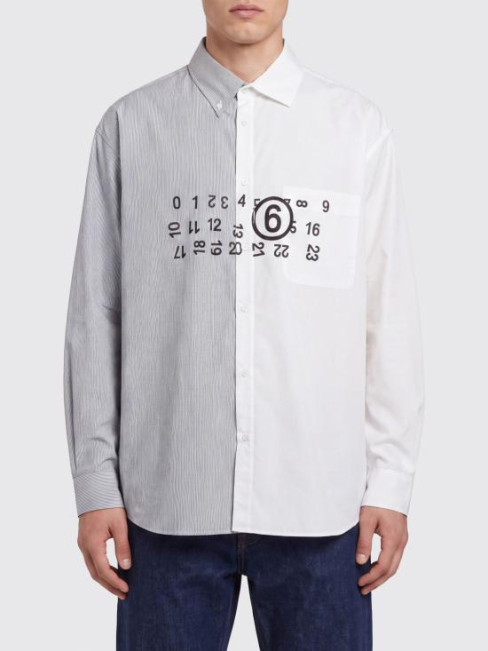 26FW MM6 메종마르지엘라 셔츠 SH0DT0057MTN183 961 White