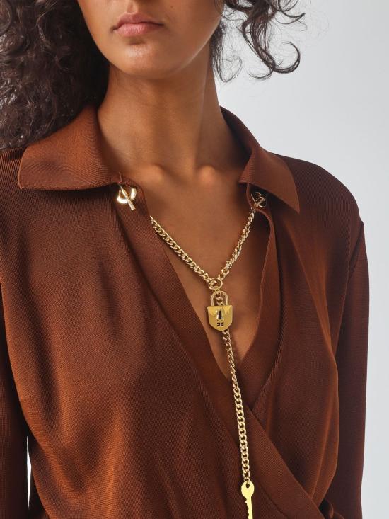 26FW 엘리자베타프랜치 탑 BK03S66E2 FK3 Brown - ELISABETTA FRANCHI