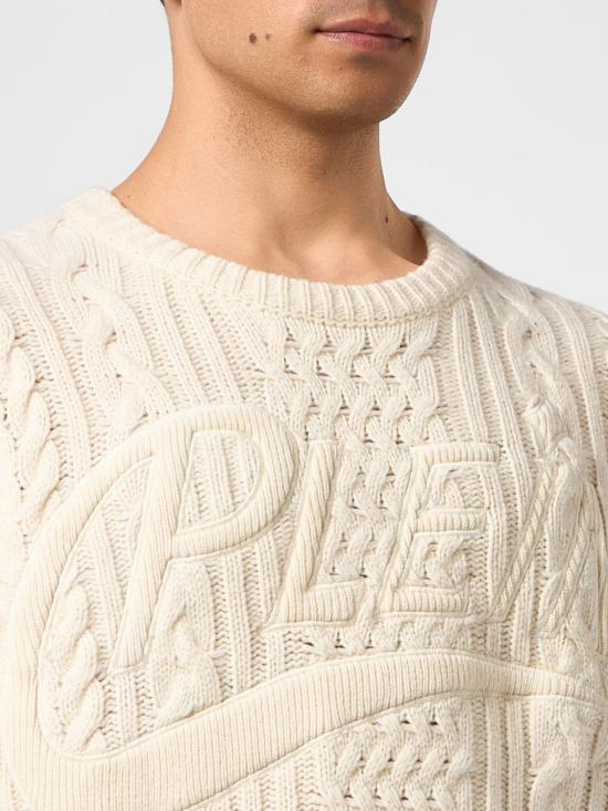 26FW 필립 플레인 스웨터 FAFCMKO1614PKN002N 01OF White - PHILIPP PLEIN