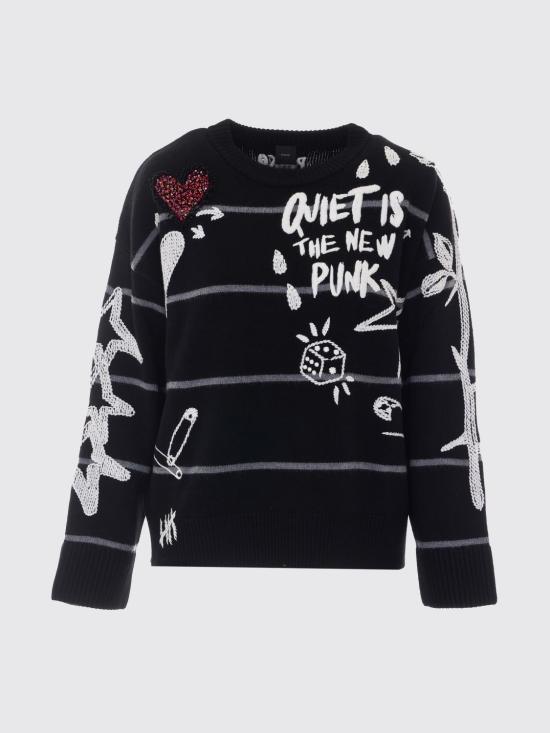 26FW 핑코 스웨터 107502A2PK ZIK Black - PINKO