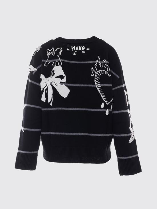 26FW 핑코 스웨터 107502A2PK ZIK Black - PINKO
