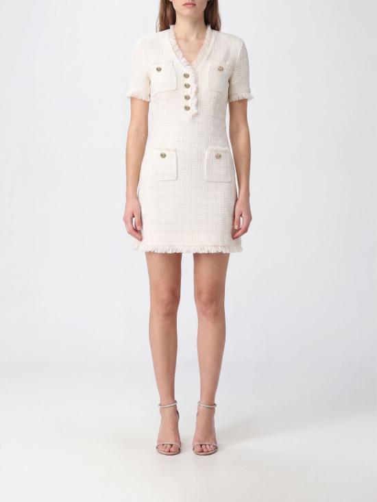 26FW 셀프 포트레이트 롱 원피스 AW26146SAC Cream