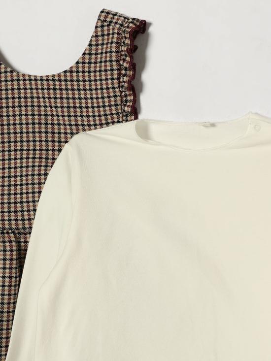 26FW [키즈] 테디 앤 미노우 오버롤 DS0011W3043 132 Yellow Cream - TEDDY & MINOU