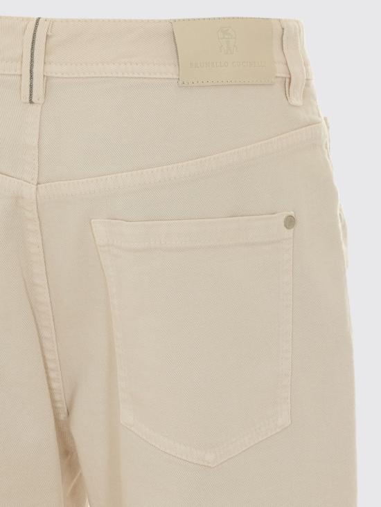26FW 브루넬로 쿠치넬리 데님 팬츠 MB057P5319 C9815 White - BRUNELLO CUCINELLI