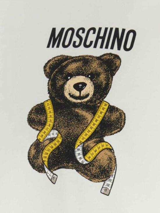 26FW 모스키노 반팔 티셔츠 07215241 1001 White - MOSCHINO