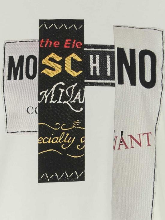 26FW 모스키노 반팔 티셔츠 07315241 1001 White - MOSCHINO