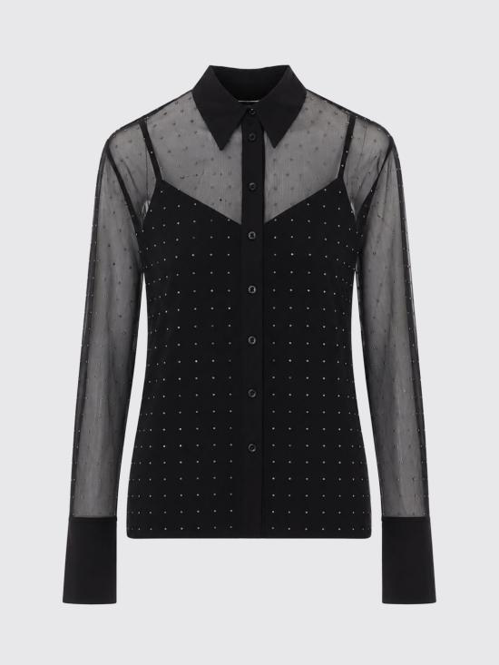 26FW 리우조 셔츠 CF6289J4966 Q9822 Black - LIU JO