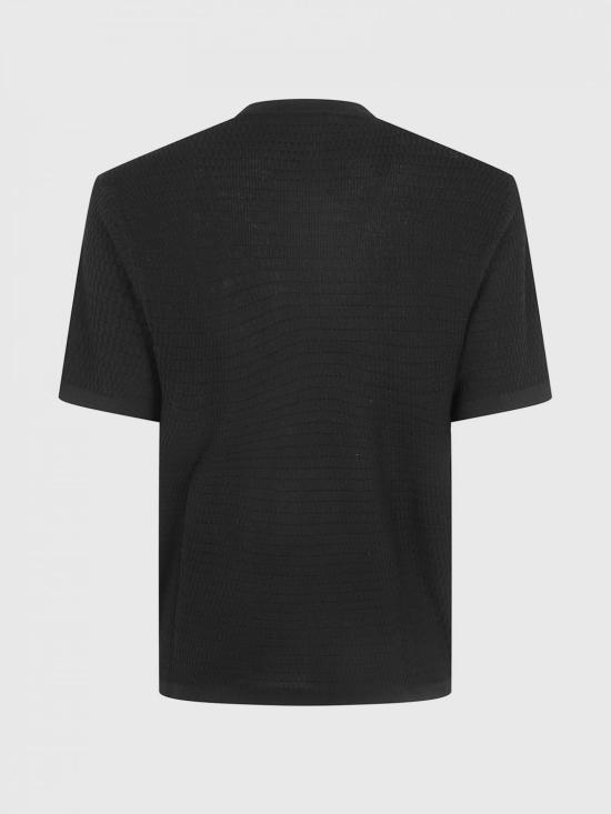 26FW 엠포리오 아르마니 반팔 티셔츠 EM006314AF27831 FC039 Black - EMPORIO ARMANI