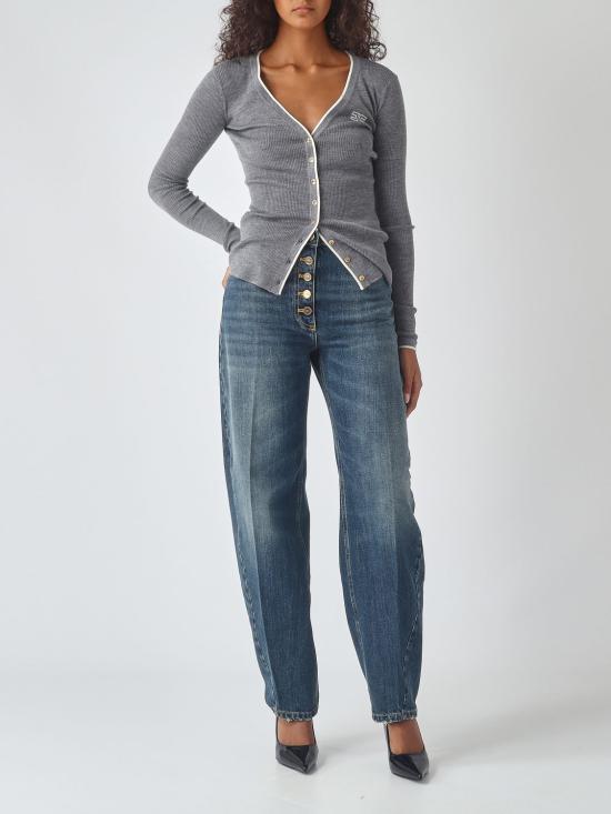 26FW 엘리자베타프랜치 스웨터 MK16B66E2 G41 Grey - ELISABETTA FRANCHI