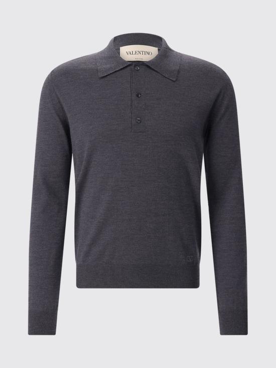 26FW 발렌티노 가라바니 폴로 티셔츠 VKP04UBH9 081 Grey - VALENTINO GARAVANI