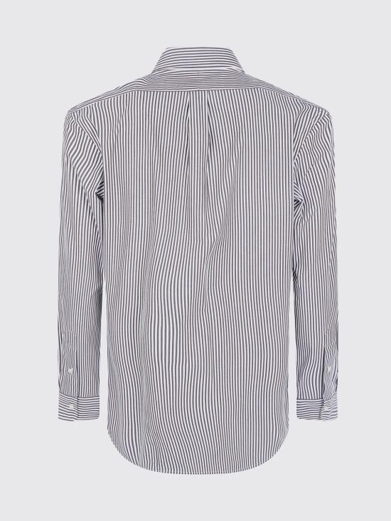 26FW 폴로 랄프로렌 커스텀핏 코튼 포플린 스트라이프 셔츠 710929346 506 White - POLO RALPH LAUREN