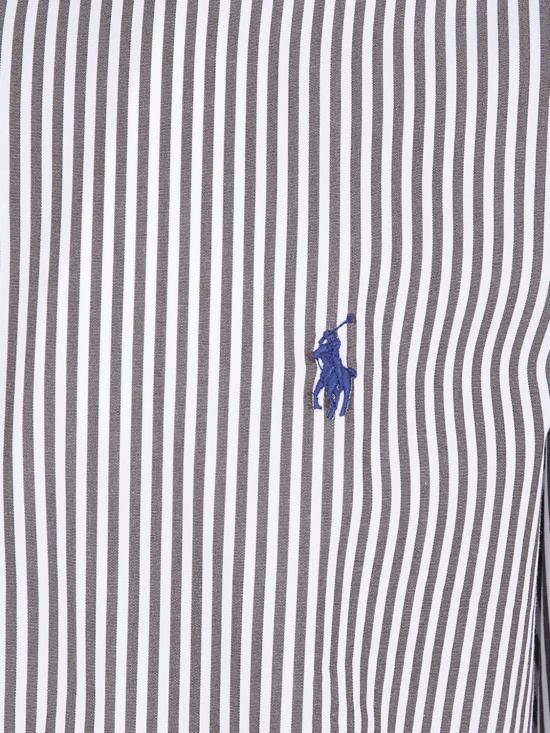 26FW 폴로 랄프로렌 커스텀핏 코튼 포플린 스트라이프 셔츠 710929346 506 White - POLO RALPH LAUREN