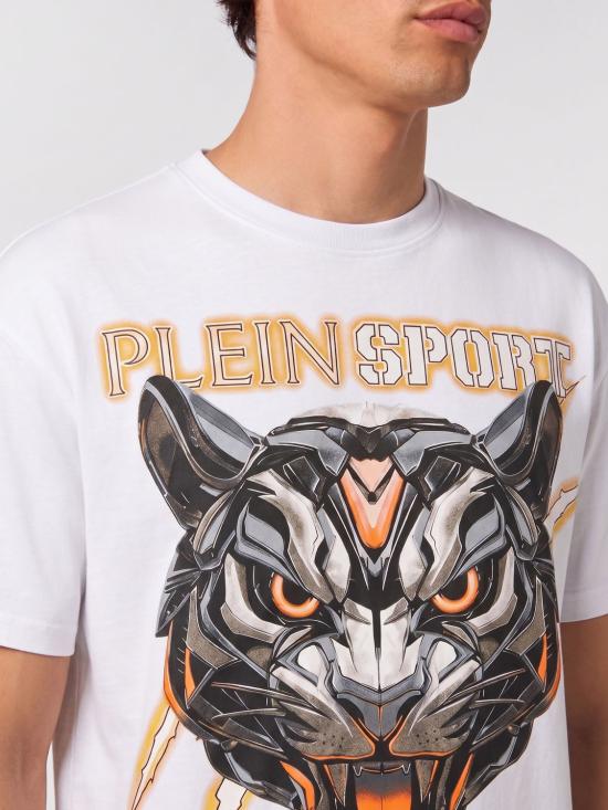 26FW 플레인스포츠 반팔 티셔츠 FAFCMTK9165STE003N 01 White - PLEIN SPORT