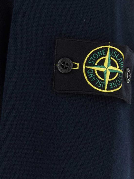 26FW 스톤 아일랜드 소프트 오가닉 코튼 롤드 엣지 심 크루넥 점퍼 5100053S00B2 V0020 Navy - STONE ISLAND