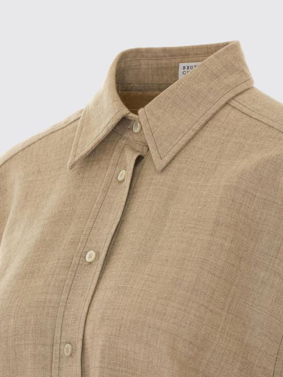 26FW 브루넬로 쿠치넬리 셔츠 MG550M1M06 C1131 Beige - BRUNELLO CUCINELLI