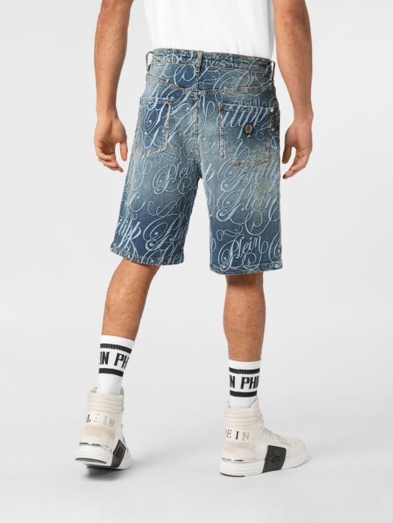 26FW 필립 플레인 숏팬츠 PAECMDT4070PDE004N 07TC Denim - PHILIPP PLEIN