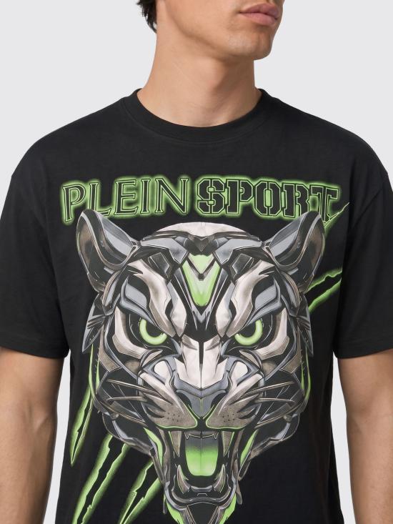 26FW 플레인스포츠 반팔 티셔츠 FAFCMTK9165STE003N 02 Black - PLEIN SPORT