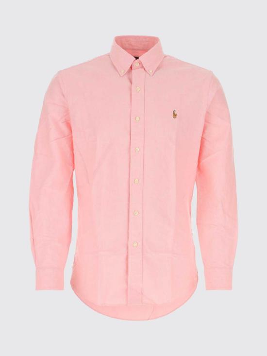26FW 폴로 랄프로렌 컬러 포니 자수 커스텀 핏 버튼 다운 셔츠 710792041 003 Pink - POLO RALPH LAUREN