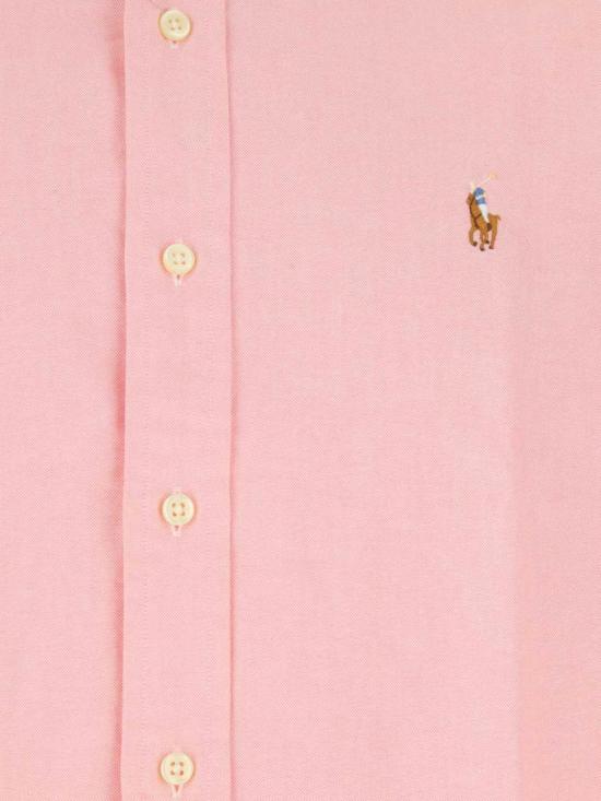 26FW 폴로 랄프로렌 컬러 포니 자수 커스텀 핏 버튼 다운 셔츠 710792041 003 Pink - POLO RALPH LAUREN