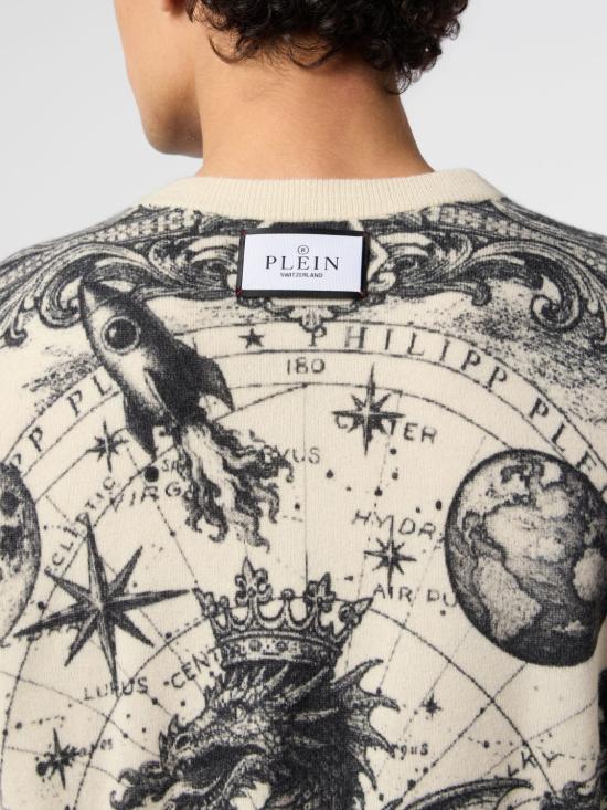 26FW 필립 플레인 스웨터 FAFCMKO1610PTE098N 01OF White - PHILIPP PLEIN