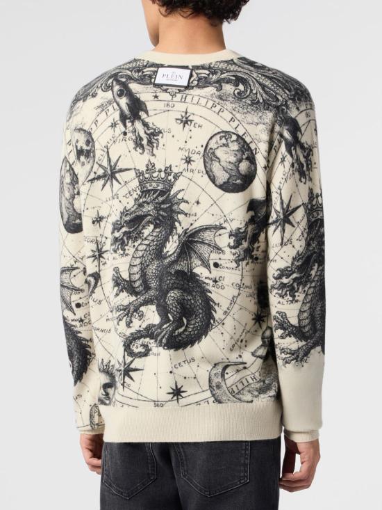26FW 필립 플레인 스웨터 FAFCMKO1610PTE098N 01OF White - PHILIPP PLEIN