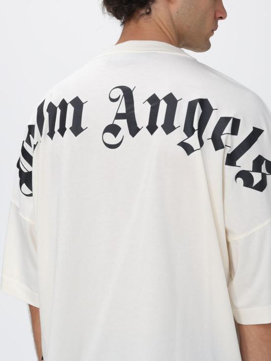 26FW 팜앤젤스 반팔 티셔츠 PAMBAA05F26JR02 OFF White - PALM ANGELS