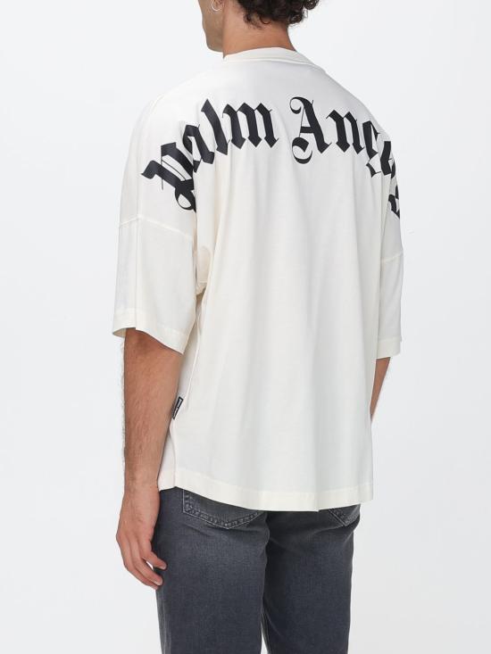 26FW 팜앤젤스 반팔 티셔츠 PAMBAA05F26JR02 OFF White - PALM ANGELS