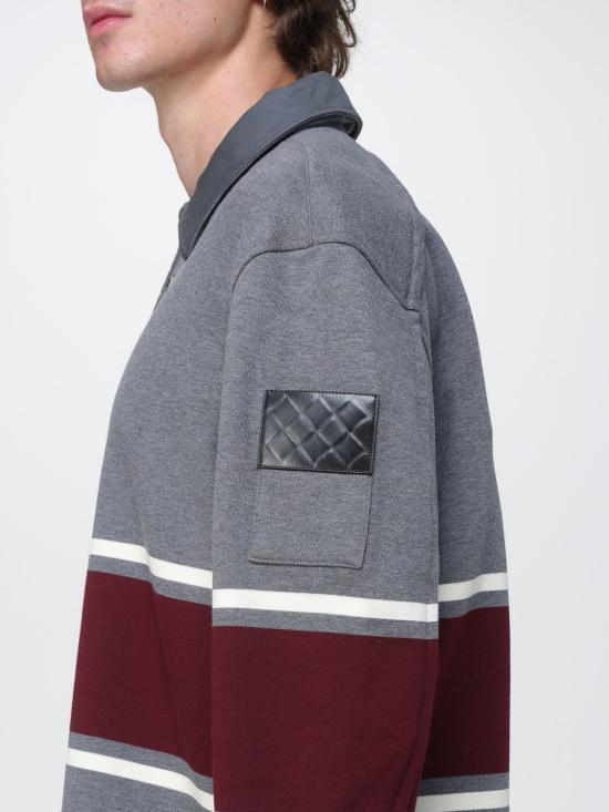 26FW 보테가베네타 폴로 티셔츠 871584V6SD0 2649 Grey - BOTTEGA VENETA