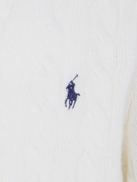 26FW 폴로 랄프로렌 케이블 니트 스웨터 710876762 010 White - POLO RALPH LAUREN