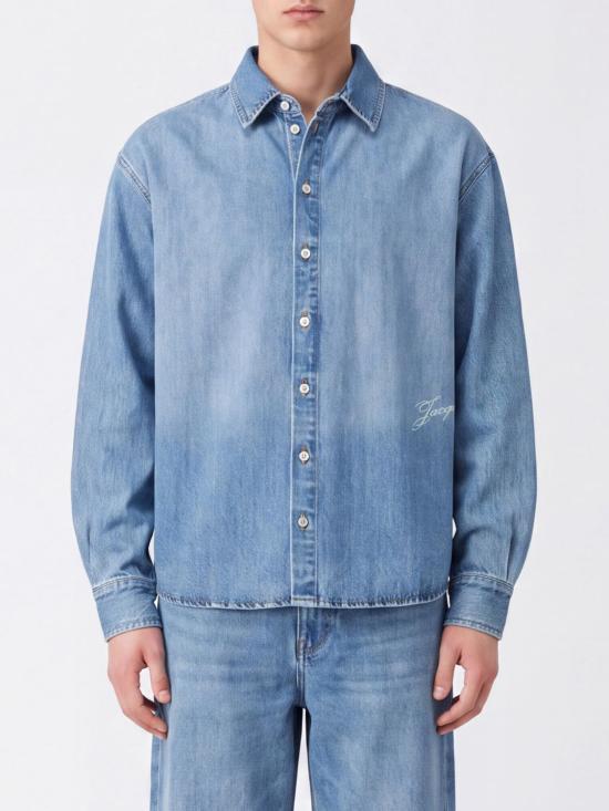 26FW 자크뮈스 시몽 드 님 데님 셔츠 SHM00545AD00017 33C Blue