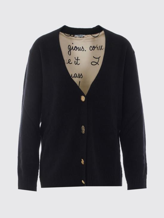 26FW 리우조 스웨터 WF6417MS009 L9456 Black - LIU JO