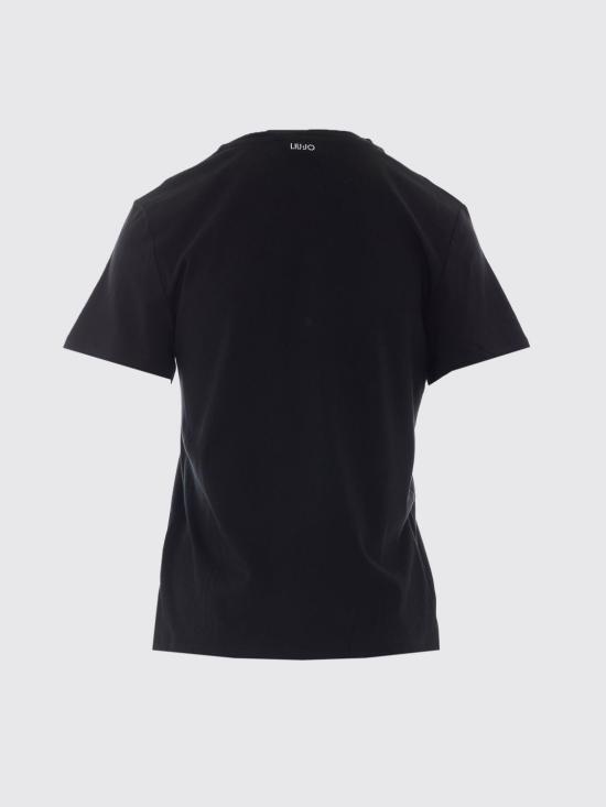 26FW 리우조 반팔 티셔츠 WF6441JS904 L9549 Black - LIU JO
