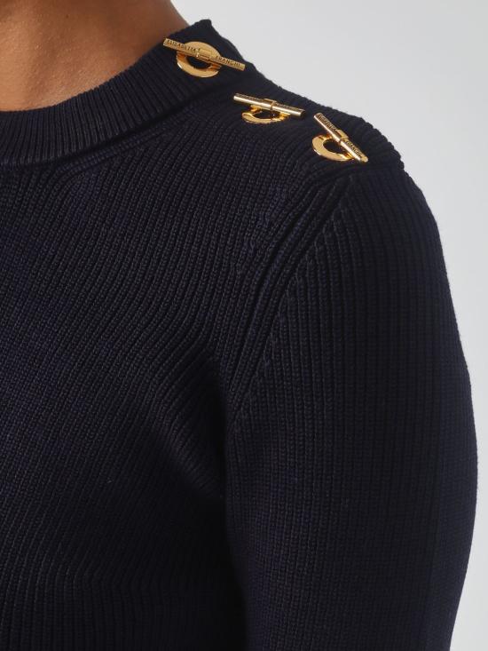 26FW 엘리자베타프랜치 스웨터 MK02S66E2 H88 Blue - ELISABETTA FRANCHI