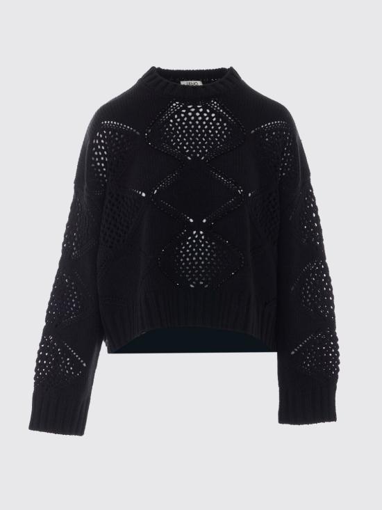 26FW 리우조 스웨터 WF6286MA37R 22222 Black - LIU JO