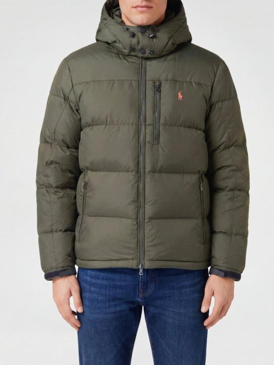 26FW 폴로 랄프로렌 고햄 다운 자켓 710968278 002 Green