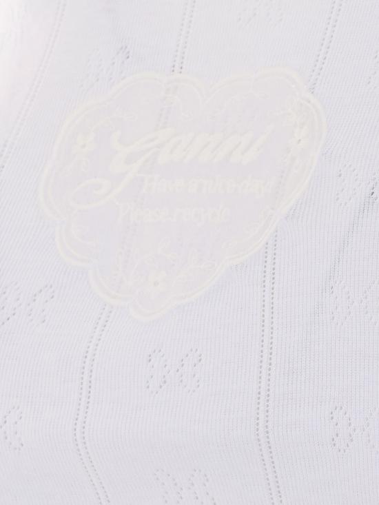 26FW 가니 반팔 티셔츠 A1040450 151 White - GANNI