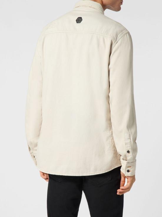 26FW 필립 플레인 셔츠 SAECMDP0244PDE004N 10NN Cream - PHILIPP PLEIN